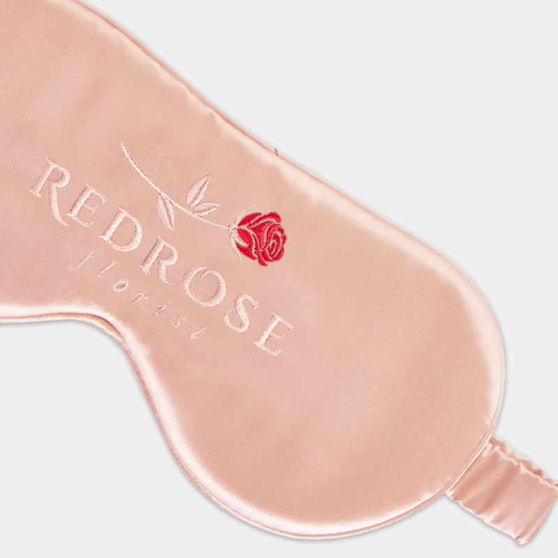 Custom Embroidery Logo on Silk Eyemask