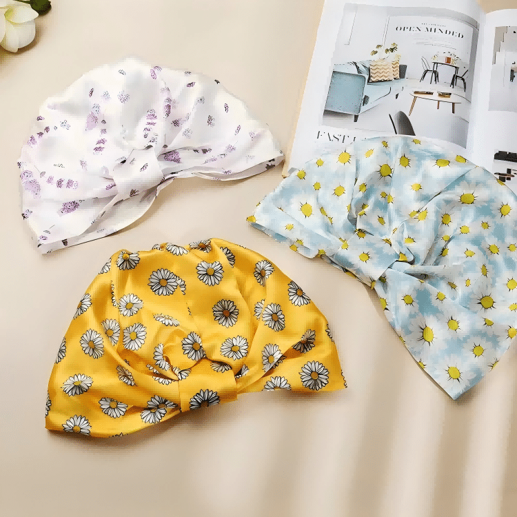 custom print silk bonnet