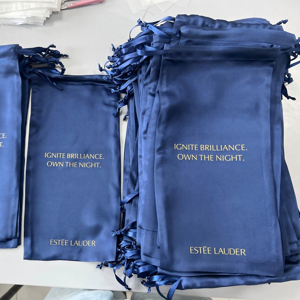 satin bag or silk bag package