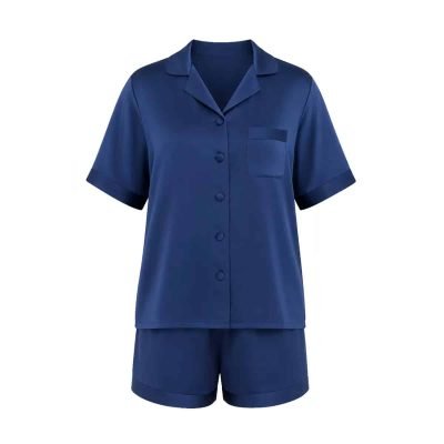 Short-Sleeve Silk Pajama Sets4